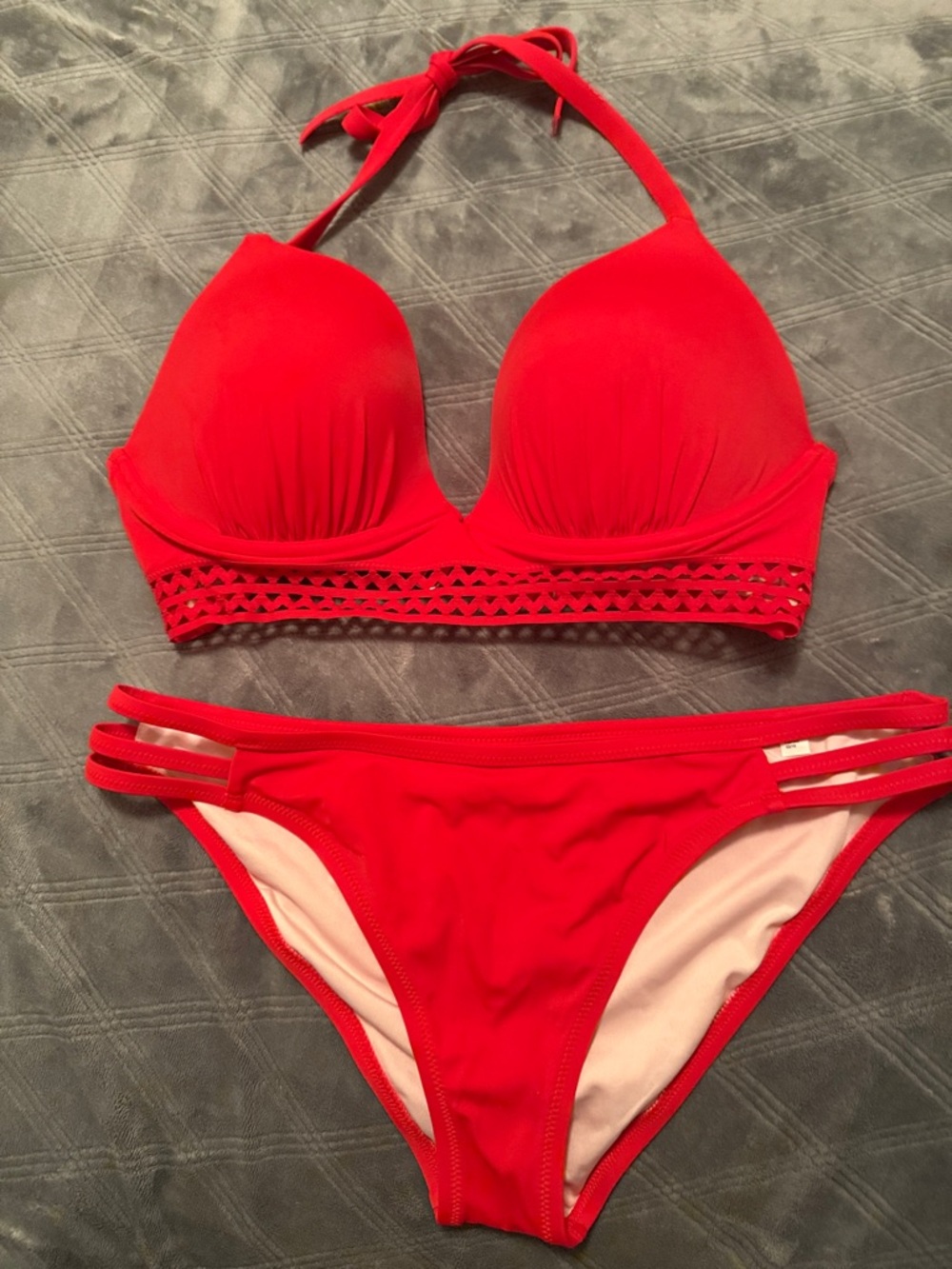 Halter Bikini Set in Red